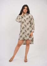 Ethereal Grace High-Low Shirt Dress