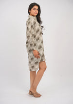 Ethereal Grace High-Low Shirt Dress