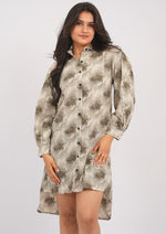 Ethereal Grace High-Low Shirt Dress