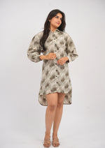 Ethereal Grace High-Low Shirt Dress