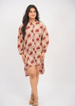 Ethereal Grace High-Low Shirt Dress
