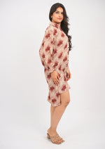 Ethereal Grace High-Low Shirt Dress