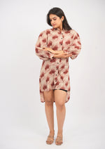 Ethereal Grace High-Low Shirt Dress