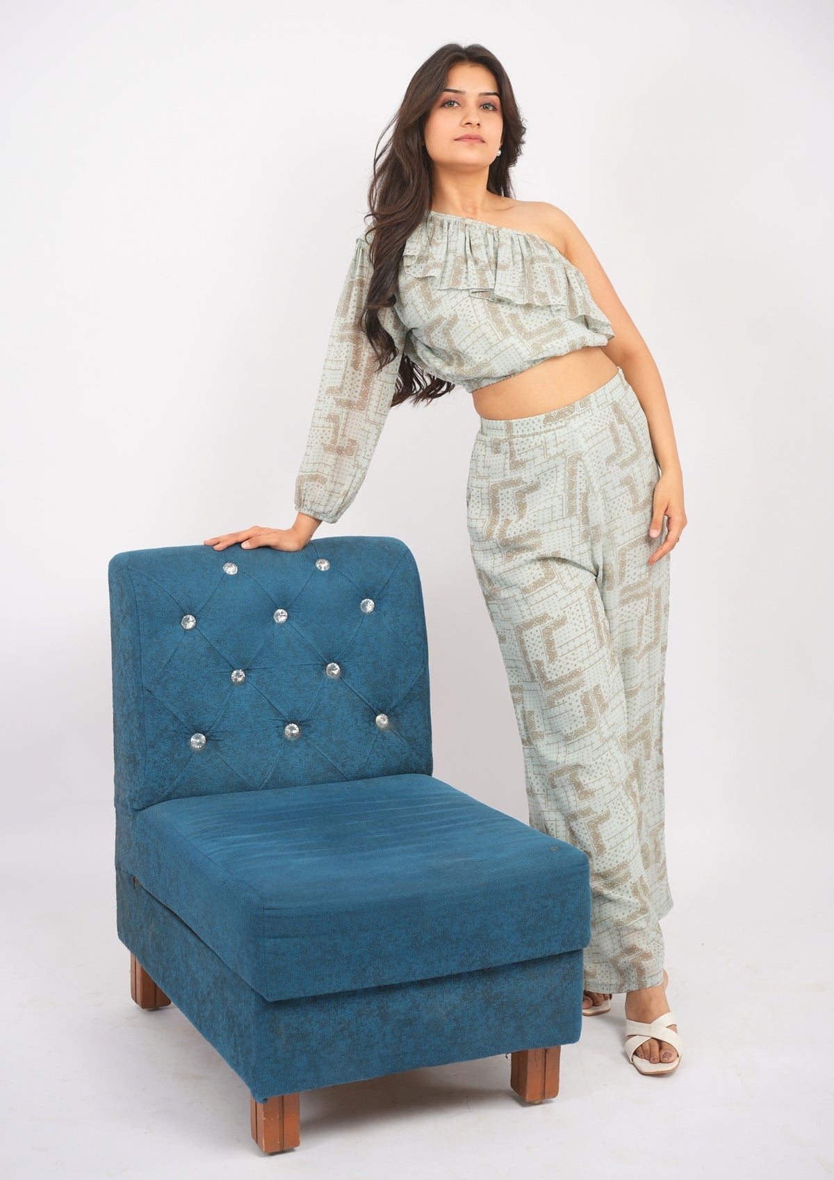 Serene Print Georgette Co-Ord