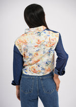 Bloom & Blue Contrast Shirt