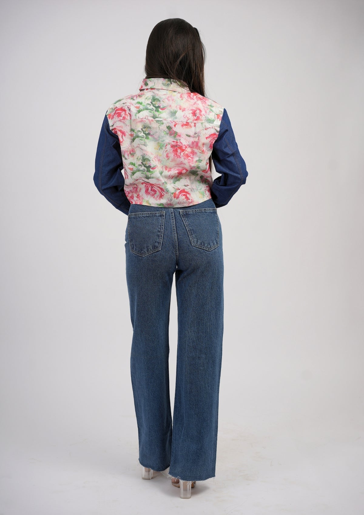 Bloom & Blue Contrast Shirt