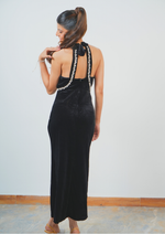 Timeless velvet, sparkling diamonds, Long Dress