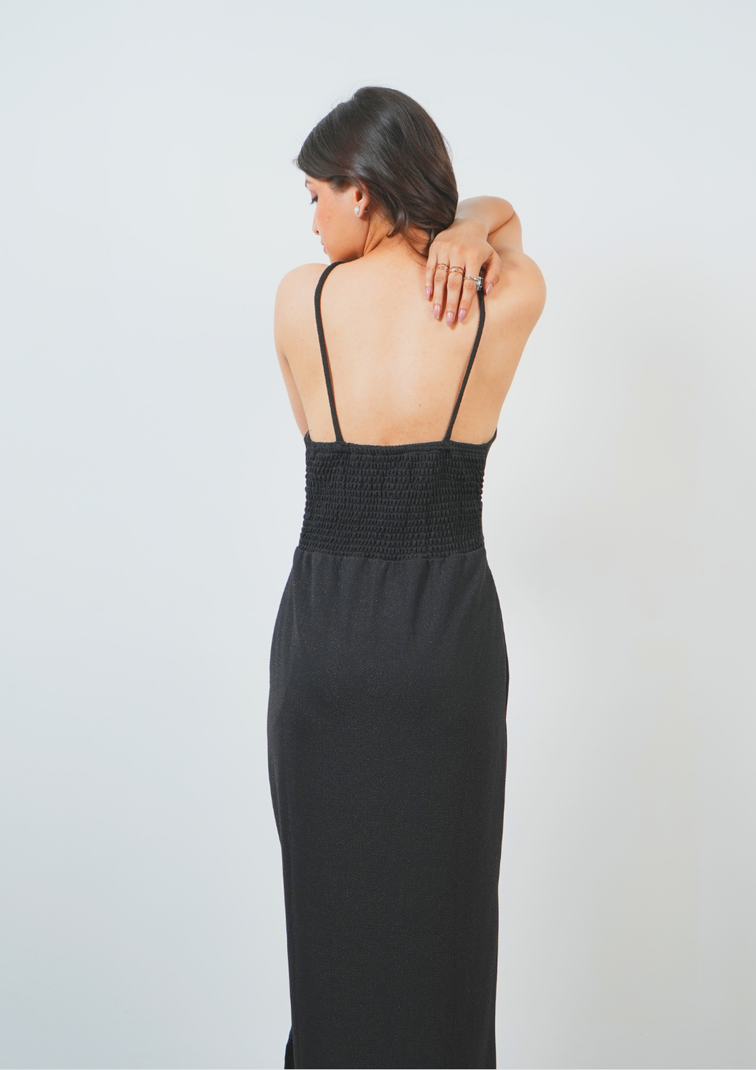 Bold and Beautiful Backless Dress with Sexy Front & Slit