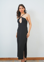 Bold and Beautiful Backless Dress with Sexy Front & Slit